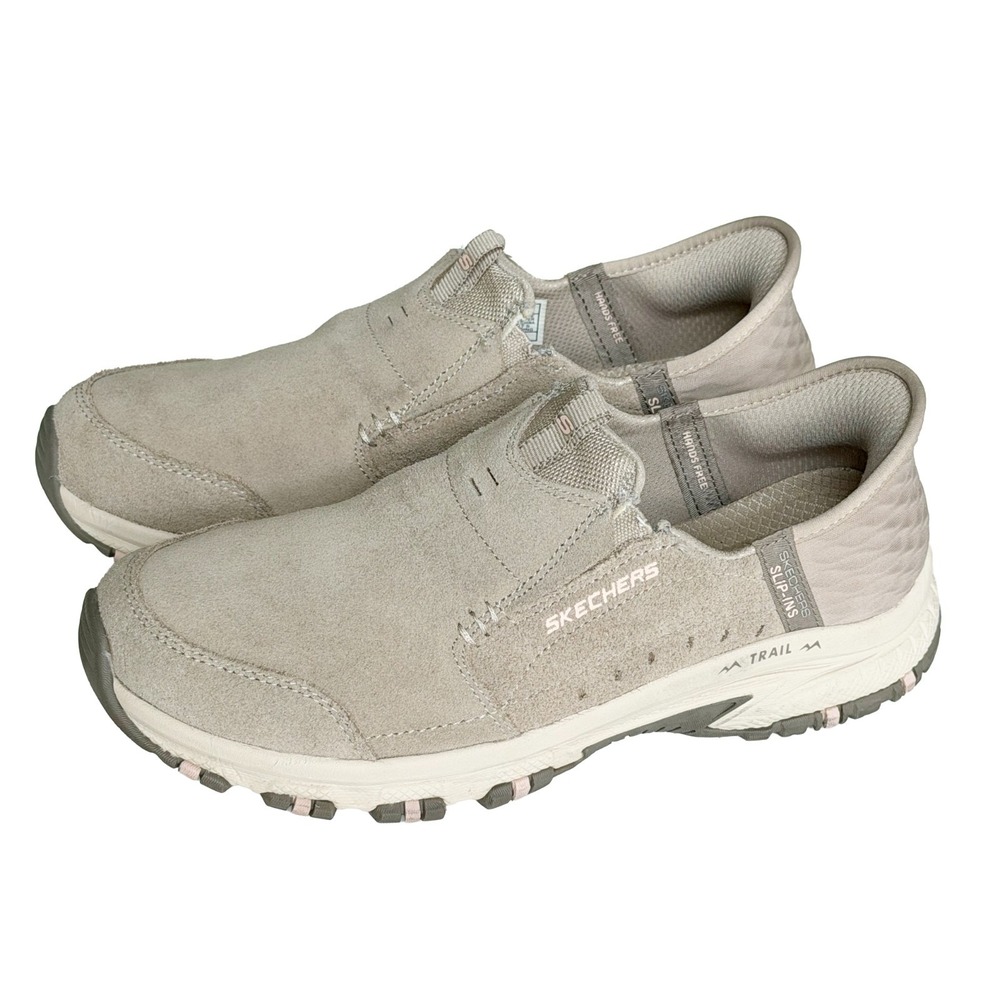 Skechers Hillcrest Sunapee Trail Shoes Women's Size 8 Taupe Sneakers Hiking